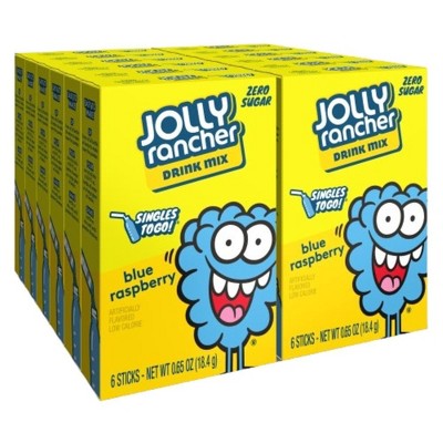 Jolly Rancher Rancher Water Drink Mix to go, Blue Raspberry, 12 pcs (Pack of 8)