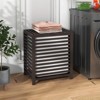 ALEXOUN 11.53 Gallons Bamboo Laundry Hamper with Removable Liner & Lid - Space-Saving for Bedroom, Laundry Room Organization,Apartments - 2 of 4