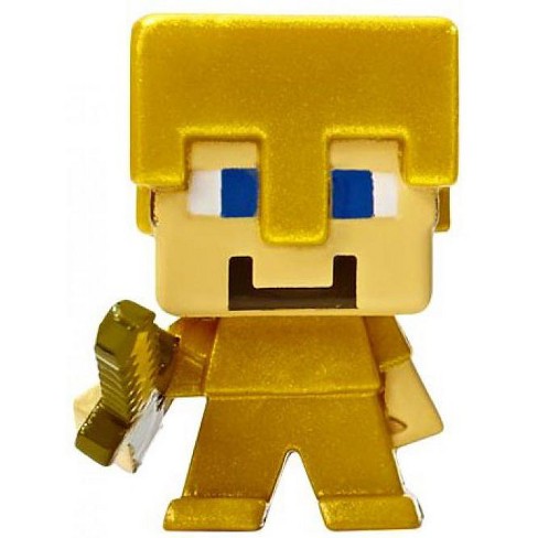 Minecraft Grass Series 1 Steve 1 Inch Mini Figure Gold Armor