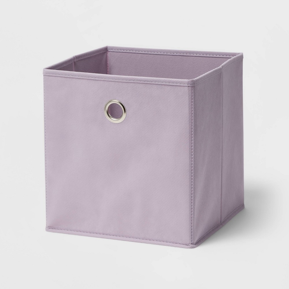 Photos - Clothes Drawer Organiser 11" Fabric Cube Storage Bin Lavender - Room Essentials™: Collapsible, Ligh