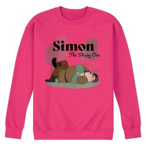 Men's - Disney - Simon The Sleepy One Graphic Fleece Sweatshirt - 1 of 4