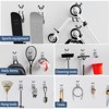 Munora 8-Piece Heavy Duty Wall Hooks - 42LB Max Weight, Stainless Steel Self-Adhesive Hangers for Bathroom, Kitchen & Home Organization - 2 of 4