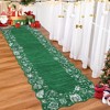 Christmas Area Rug Scalloped, Non-Slip Green Carpet Stain-Resistant Soft Low Pile, Foldable Ultra-Thin Indoor Rug for Living Room Kitchen Home Office - 2 of 4