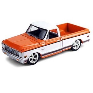 Modellino Greenlight 1/64 Chevrolet Cheyenne C10 1972, Letto Corto, Colore Rosso/grigio, 30547