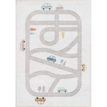 Well Woven Playful Roads Kids Road Traffic Playmat Area Rug