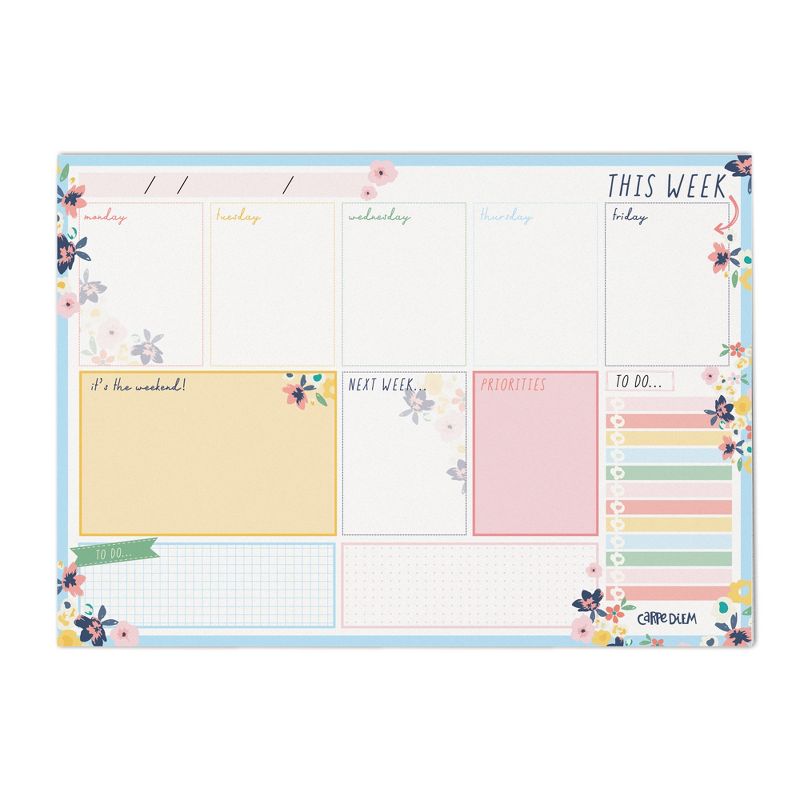 Pukka Pads Weekly Planner Pad - Ditzy Floral - Pack 6, 1 of 6