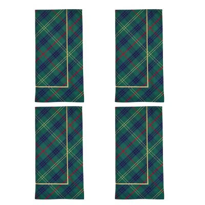 Patricia Heaton Home Macmerry Plaid Napkin Set of 4