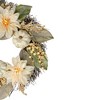 Northlight Dahlia and Pumpkin Fall Artificial Floral Wreath, 22-Inch - 3 of 4