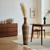 ORRD 39" Brown Rattan Floor Vase, Artificial Woven PVC Vase for Dried Flowers, Farmhouse Living Room Decor - 4 of 4