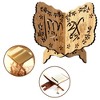 Book Stand, Wooden Quran Holder 7.72"X4.96"X0.75" - Folding Vintage Bible Stand Decorative for Prayer Reading Eid Chapel - 3 of 4