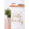 C&F Home Gold Glamourous Glam "Hello Lovely" Printed Valentine's Day Kitchen Dishtowel - 2 of 2