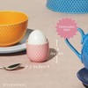 DANMARK LYNGBY Porcelain Egg Cup - Ceramic Holder for Soft Boiled Eggs - Decorative Breakfast Server - Cute & Colorful Egg Cups (Rose) - 4 of 4