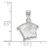 Black Bow Jewelry 14k White Gold Northwestern Wildcats NCAA Small Pendant - 2 of 3
