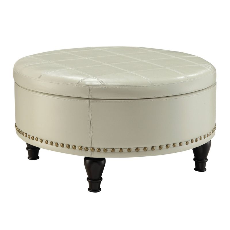 Augusta Storage Ottoman Bonded Leather - INSPIRED by Bassett, 4 of 8