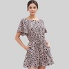 Anna-Kaci Women's Dalmatian Print Romper with Flutter Sleeves and Drawstring Waist - 2 of 4