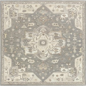 Hauteloom Square Area Rug  Charcoal - 1 of 4