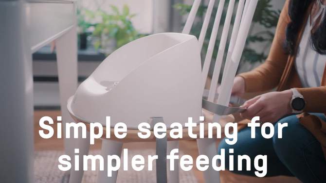 Ity by Ingenuity Simplicity Seat Easy-Clean Baby Booster Feeding Chair - Oat, 2 of 16, play video