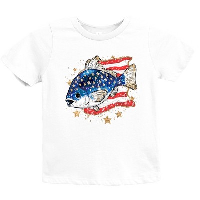 Simply Sage Market Patriotic Fish Youth Short Sleeve Tee