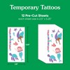 Big Dot of Happiness Mermaid Temporary Tattoos for Kids' Party Favors, Mermaid Activity for Girls' Birthday, Set of 12 Tattoo Sheets – 84 Total Tats - 4 of 4