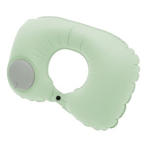 Unique Bargains Inflatable Travel Pillow Press to Inflate for Airplane Train Office - 1 of 4
