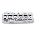 Cackle Fresh Grade A Large Eggs - 12ct