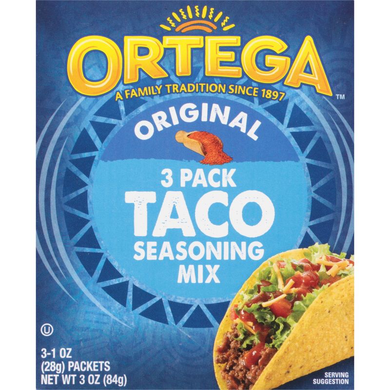 Ortega 3-Pack Taco Seasoning Mix 1oz/3pk, 1 of 11