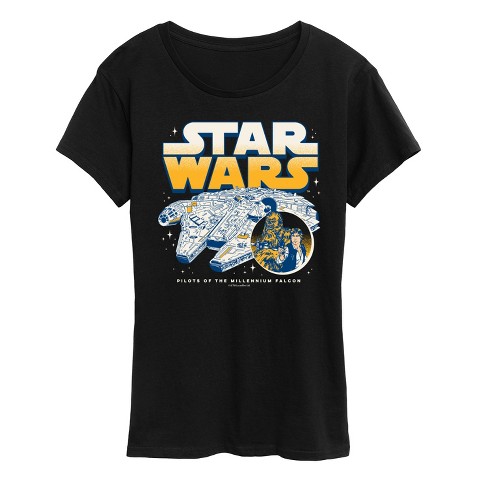 Women's - Star Wars - Han Chewy Mil Falc Short Sleeve Graphic T-Shirt - image 1 of 4