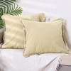 Unique Bargains 4 Pcs Cotton Decorative Throw Pillow Cover with Tassel Trim for Farmhouse Sofa Couch Bed - 2 of 4
