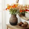 LuxenHome Brown Ombre Terracotta 9.6-Inch Round Vase - 2 of 4