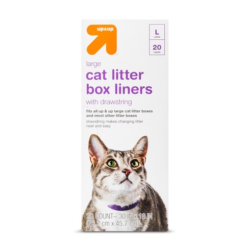 Cat Litter Box Drawstring Liners - Large - up & up™ - image 1 of 4