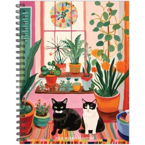 Willow Creek Press 6.5"x8.5" 2026 Cats Love Plants Weekly/Monthly Softcover Planner - 1 of 4
