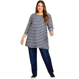 Avenue Women's Plus Size Petite Stretch Denim Skinny Jean - 1 of 4