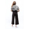Women's High Rise Clean Wide Leg Crop Pants - Oat New York - 2 of 2