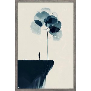 Trends International Andreas Magnusson - The Edge Of The Cliff Framed Wall Poster Prints - 1 of 4