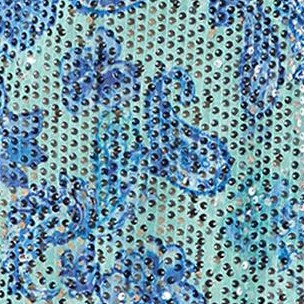 turq paisley sequin