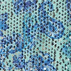 turq paisley sequin