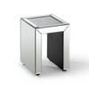 Passion Furniture Decor 19.7 in. Silver Rectangle Glass Top Nesting End Table (3 Pieces) - 4 of 4