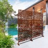 CAVINAS Matrix Metal Decorative Patio Screens, Outdoor & Indoor, Freestanding Decorative Privacy Screen for Deck Balcony Patio - 2 of 4