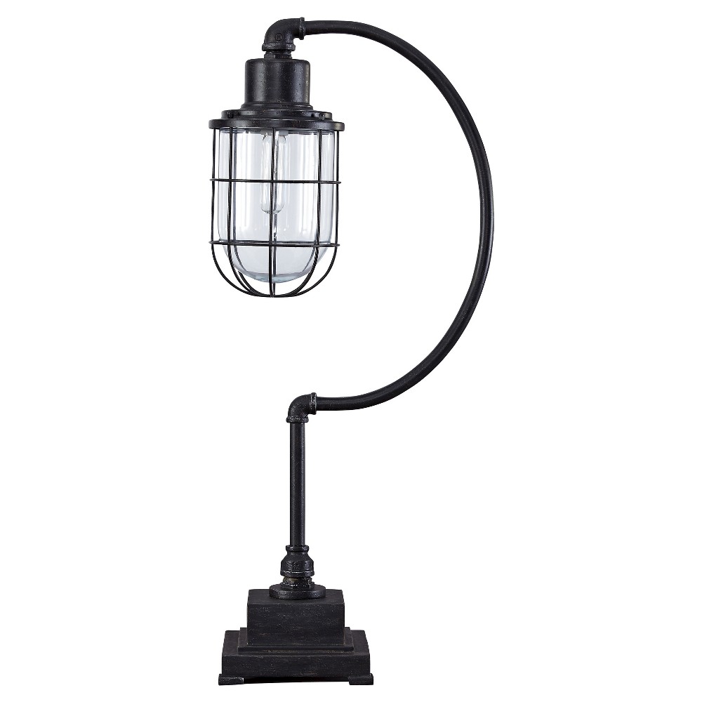 Photos - Floodlight / Street Light Jae Desk Lamp Antique Black - Signature Design by Ashley