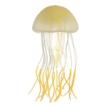 Unique Bargains Silicone Fluorescent Jellyfish Glow Aquarium Decor Ornaments with Suction Cup 2.2"x4.5"