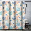 Greenland Home Fashions Montego Bath Shower Curtain - Aqua 72x72 - 2 of 4