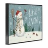 Stupell Industries Let It Snow Magical Snowman in Scenic Snowfield Framed Giclee Art - 2 of 4
