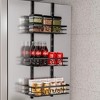 Over The Door Pantry Organizer, Pantry Door Organizer Shelves, Metal Hanging Spice Rack, Multi-Tier Over The Door Organizer For Kitchen Bathroom - 2 of 4