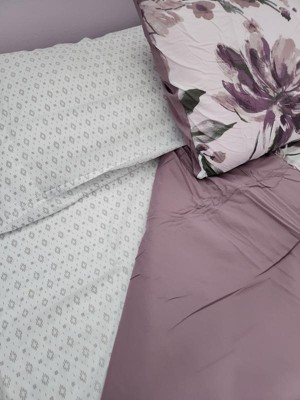 Madison Park Robin Floral Comforter Bedding Set With Bed Sheets Mauve :  Target