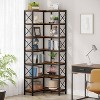 LITTLE TREE 66.74" 7 Tier Corner Bookshelf Brown - 4 of 4