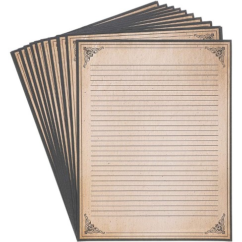 Vintage Stationery Paper 8.5 x 11 In, 48 Sheets