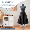 FDW Mannequin Adjustable Height Female Mannequin Torso 49-63in Height Wooden Tripod Stand with High Density Foam Velvet Fabric Covering Perfect - 2 of 4