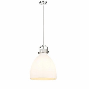 Newton Bell - 1 Light Stem Hung Pendant In Industrial Style-20.25 Inches Tall and 14 Inches Wide - 1 of 1
