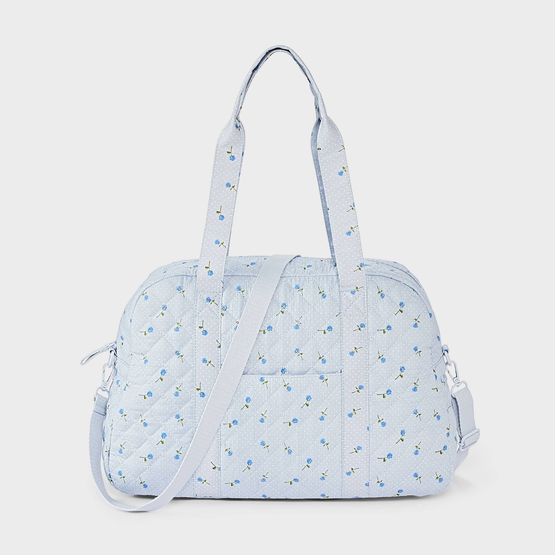 Girls' Floral Quilted Duffel Bag - Cat & Jack™ Blue