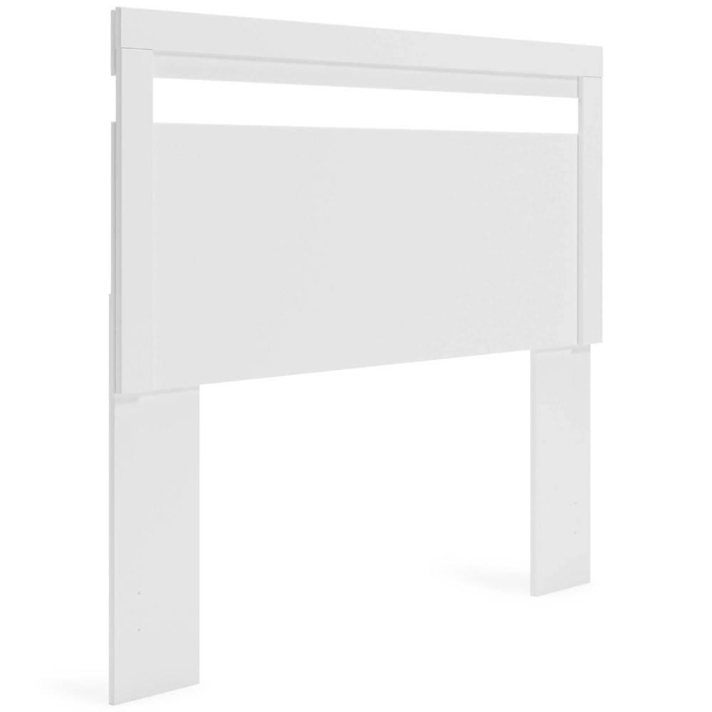 Photos - Bed Frame Full Flannia Panel Headboard White - Signature Design by Ashley